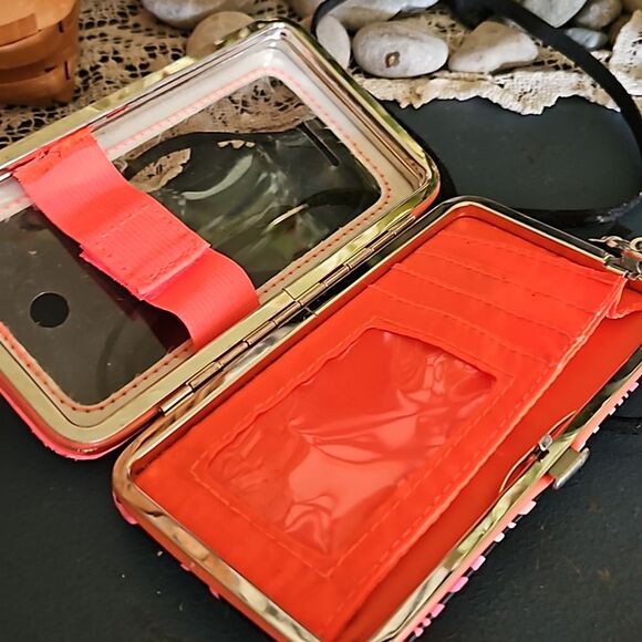 Justice Mini Purse Pink/White/Black Zebra Print Youth Crossbody Accessory OS - Picture 4 of 8